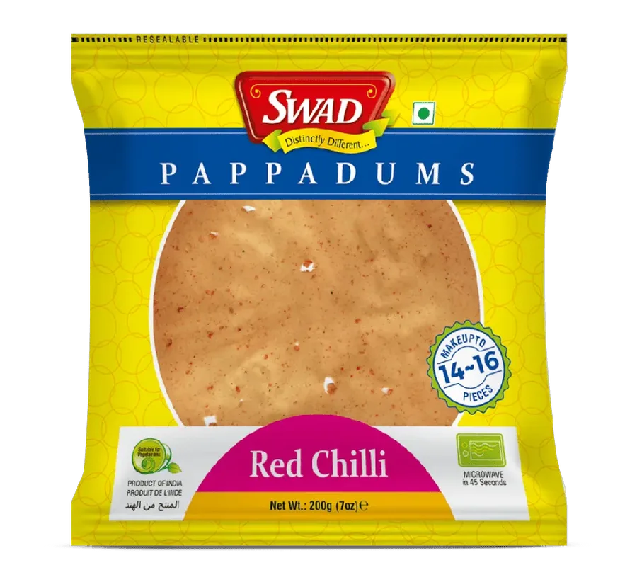 SWAD Red Chilli Pappadums pack