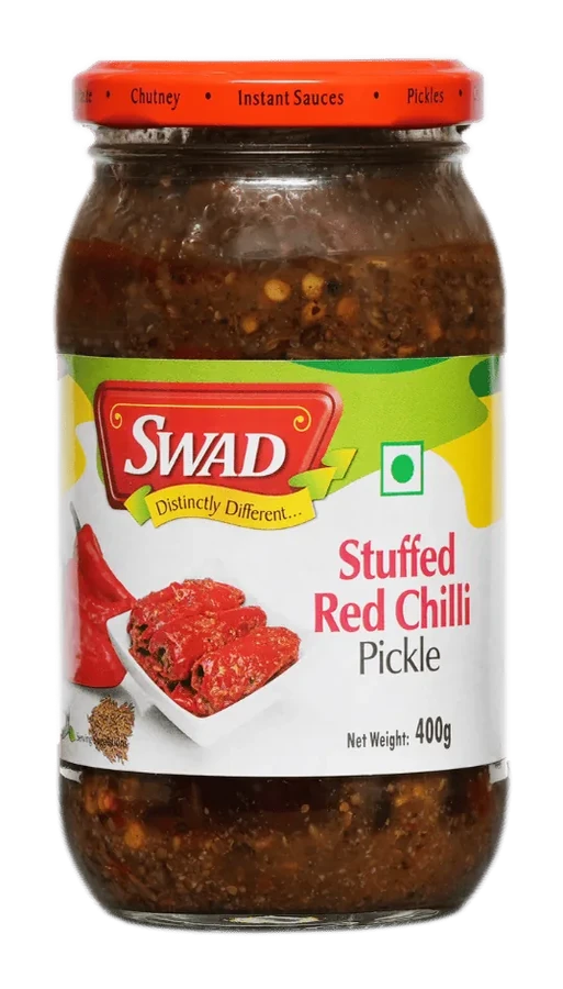 SWAD Stuffed Red Chilli Pickle Verpackung