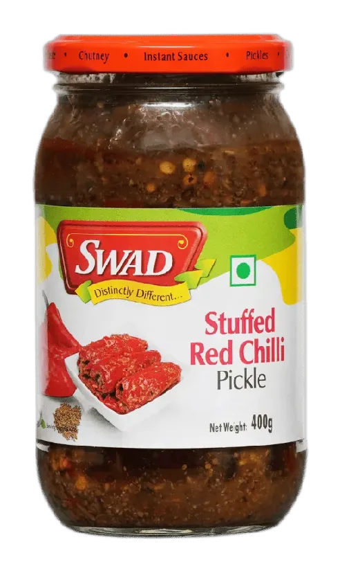 SWAD Stuffed Red Chilli Pickle Verpackung