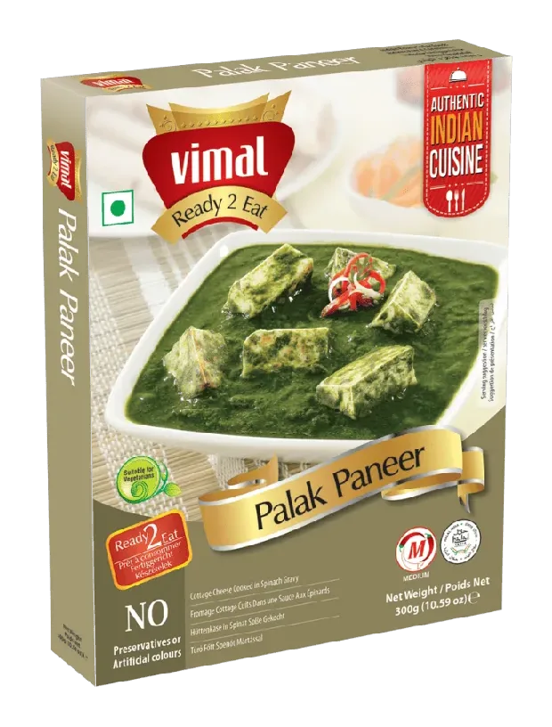 SWAD Palak Paneer — Handelsgebinde
